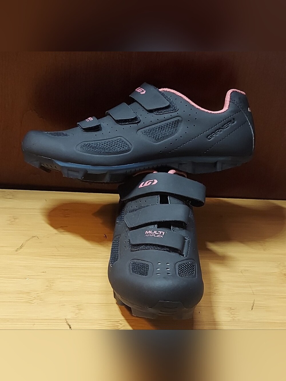 GARNEAU LGS WOMEN'S MULTI AIRFLEX BLACK SYNTHETIC ROAD CYCLING SHOES SIZE 41 NEW